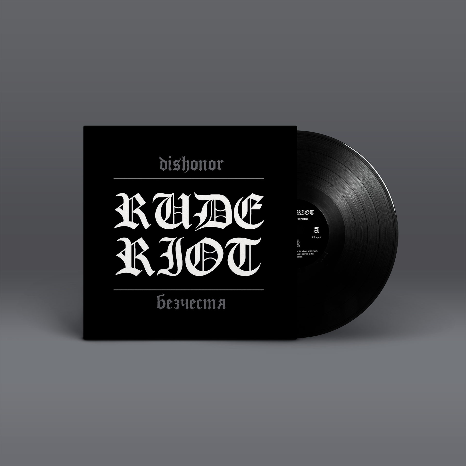 RUDE RIOT – Dishonor – Black Vinyl